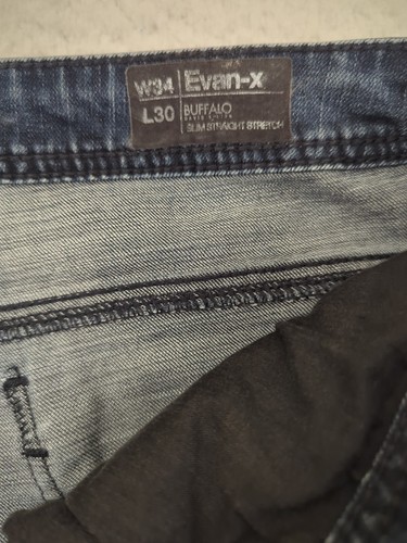 Buffalo David Bitton Herren Jeans 34x28 Rock For Freedom Evan-X Slim Stretch Faded - Bild 10 von 19