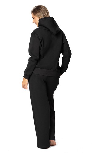 Freizeitanzug Damen Hausanzug Fleece Oversize Kapuzenpullover & Lange Hose Warm - Bild 34 von 36