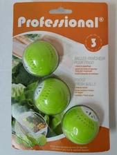 PROFESSIONAL REFRIGERATOR FRESH BALLS SET OF 3 NEW SEALED , Same Day Shipping. 