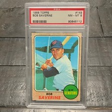 1968 Topps Bob Saverine #149 *Senators* PSA 8 NM-MT