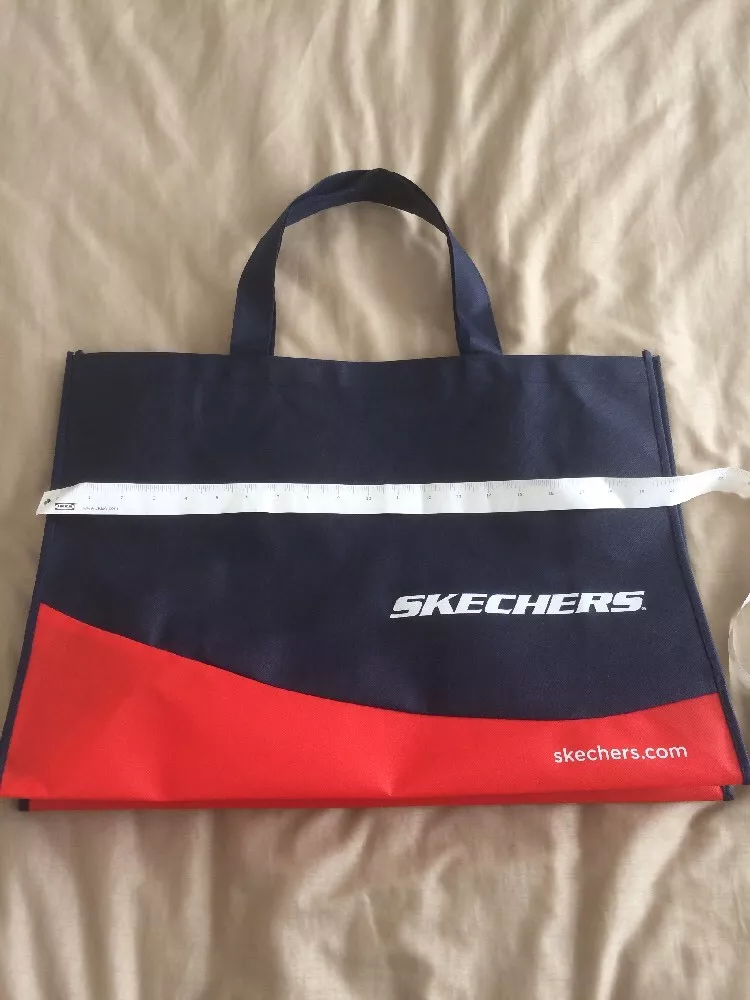 Sketchers Large Shopping Bag Reusable Blue Red Material