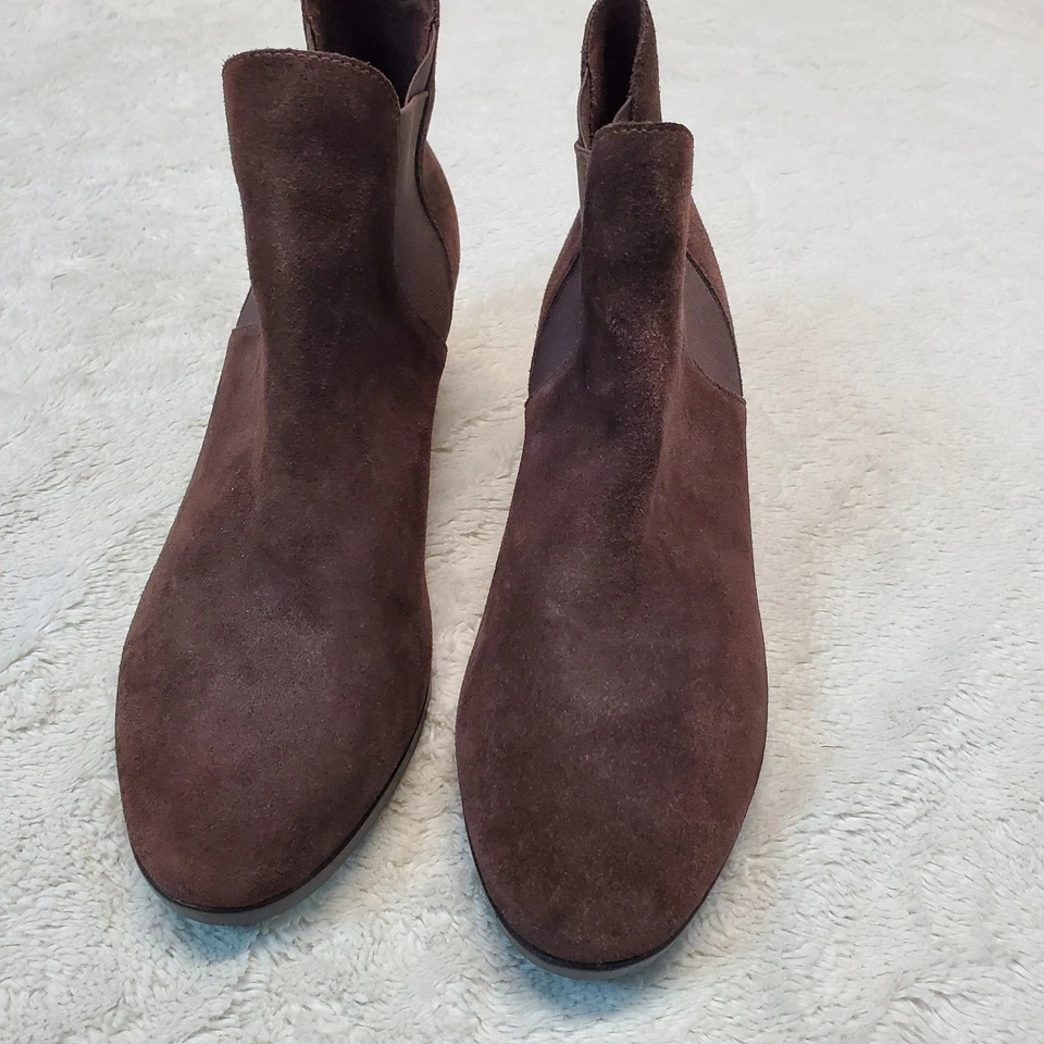 Crocs Marrón Gamuza Romántico Elegante Todos los Días Leigh Tacón de Cuña Botín 11 Foto 2 de 4