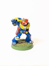 Warhammer 40k Space Marine Sargeant 3 with Bionic Arm 1992 Metal