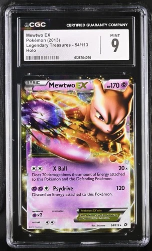 CGC 9 MINT Mewtwo EX 2013 Legendary Treasures 54/113 Holo Pokemon Card