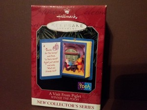 Hallmark Keepsake Ornament 1998 NIB Winnie the Pooh  "A Visit from Piglet".