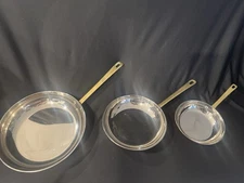 Vintage Copper Frying Pan Set of 3 – Made in Korea