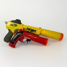 Nerf Fortnite SP-L SHH Dart Blaster With Silencer Flint Knock 6x Darts