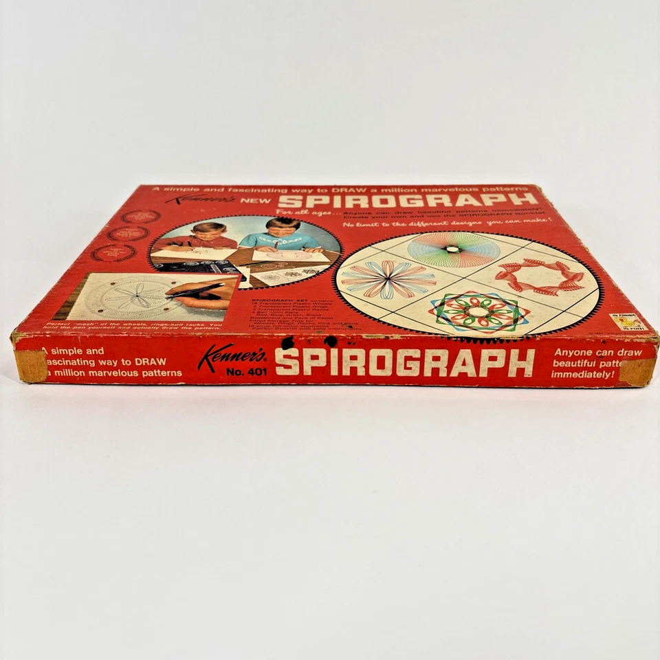 Espirógrafo vintage original 1967 de Kenner #401 casi completo - buen estado usado Foto 4 de 4