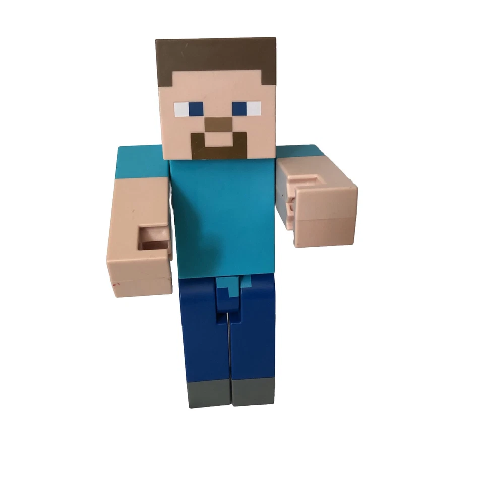 Minecraft Figure Lot Creeper Steve Horse Vinyl Action Figures Notch Toys - Image 2 of 4