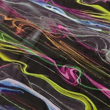 Glanz Echtleder Polster-Stoff 70x70cm Buntes Lack Lederstück Foliert