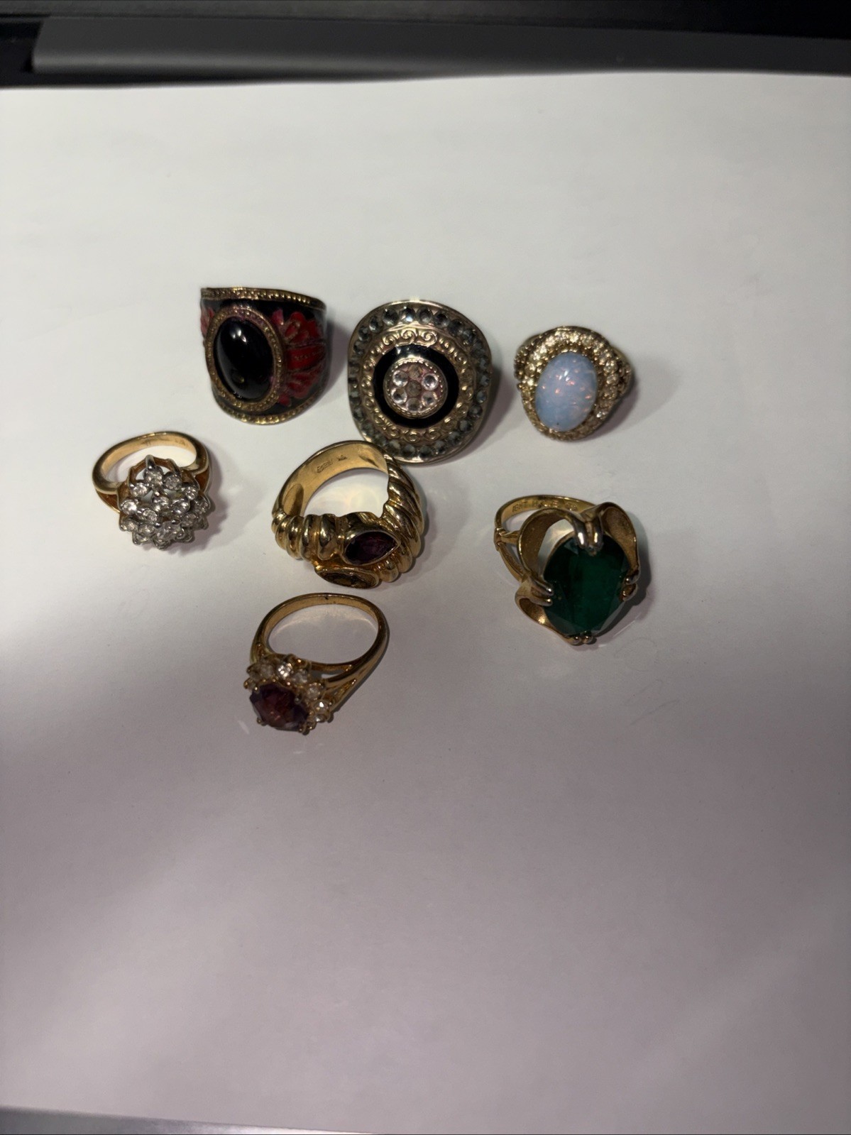 electroplated ring lot - image 1