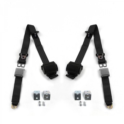 Nash Rambler 1950 - 1954 Airplane 3pt BK Seat Kit w/Brackets-2 Belts  