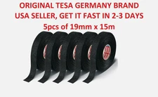 5 x Tesa Original Isoband 51608 15m X 19mm Adhesive Wiring Loom Cloth Tape  NEW 