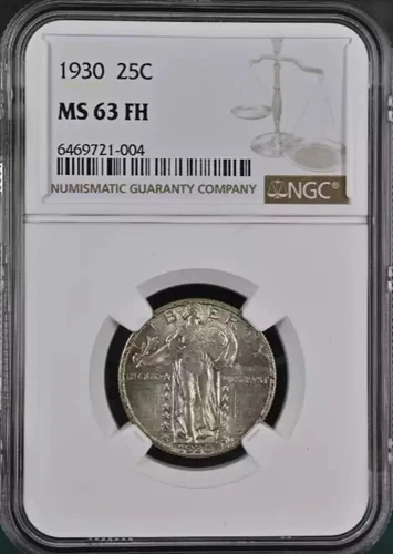 1930 P Quarter Dollars Standing Liberty Quarter NGC MS-63 FH