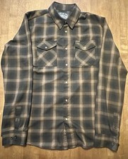 Dixxon Flannel, XLT Brown Plaid OG Pearl Snap Flannel Rare  Aged Since MXIII  