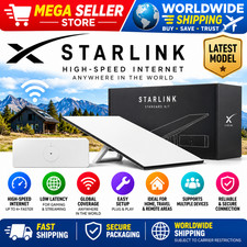 Starlink Standard 4 X Satellite Internet Kit Gen 3 WiFi 6 Router Model 02534001