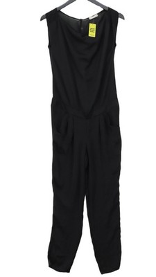 Promod Women's Jumpsuit UK 8 Black 100% Polyester Tapered Jumpsuit