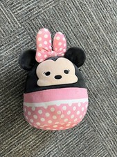 Minnie Mouse Squishmallow Disney Pink Polka Dot Bow Ears 10" Stuffed Animal Toy