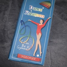 Dance Ribbons Rainbow Streamers Rhythmic Gymnastics Ribbon Baton Twirling