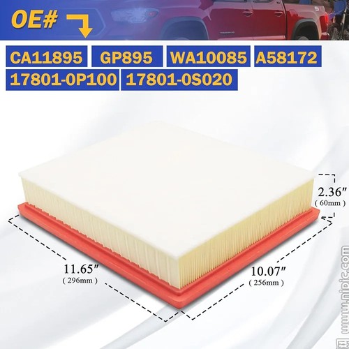 Engine Air Filter For Toyota Sequoia 2014-2022 Tacoma 2016-2023 Tundra 2013-2021 - Picture 6 of 6