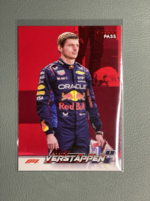 Topps 2024~F1~ Paddock Pass~Max Verstappen~Red Foil~Parallel