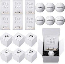6 Sets Groomsman Proposal Gift Box With Golf Ball, Bamboo Tees, black, white