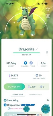   Pokémon G0 - Shiny Fashionable Dragonite - PT C