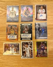 Topps/Panini - 9 Card NBA SP Rare Lot- Autos, Rookies RC, Midnight, Topps Chrome
