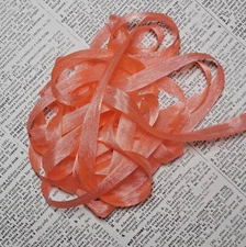 Vintage Seam Binding Ribbon 5 Yds "Peach" Woven Edge Rayon Sewing Trim Crafts