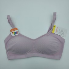 Warners Easy Does It T-Shirt Bra Womens M Purple Wireless Lightly Lined NWT