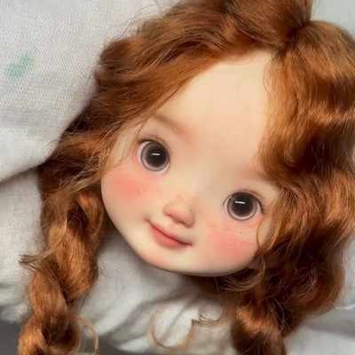 1/6 BJD Doll Nude Resin Ball Bare Body Pretty Girl Face Makeup Eyes Handmade Toy