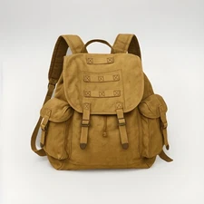 WWII US Army Military Field Pack Combat  backpack Canvas Metal Buckles Rucksack