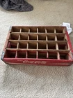 Coca-Cola Vintage Wooden Crate Bottle Carrier 18”-12”-5” CAE
