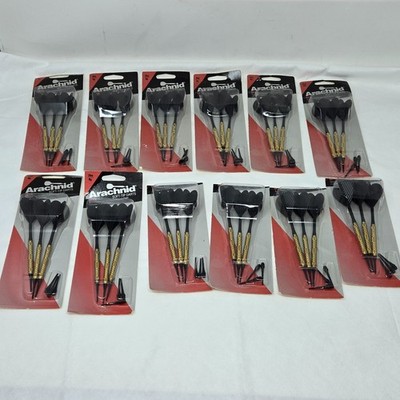 LOT OF 12 ARACHNID BETA 2ba-9g SOFT-TIP DARTS 1993 ARA-1200 W/EXTRA TIPS NOS