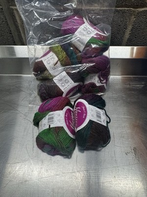 James G Brett Monsoon Yarn Acrylic And Cotton 6 Skein Lot Multicolor Shade S5