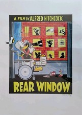 Disney - Donald Duck by Tony Fernandez- 'Rear Window'- Acrylic painting - EO- 