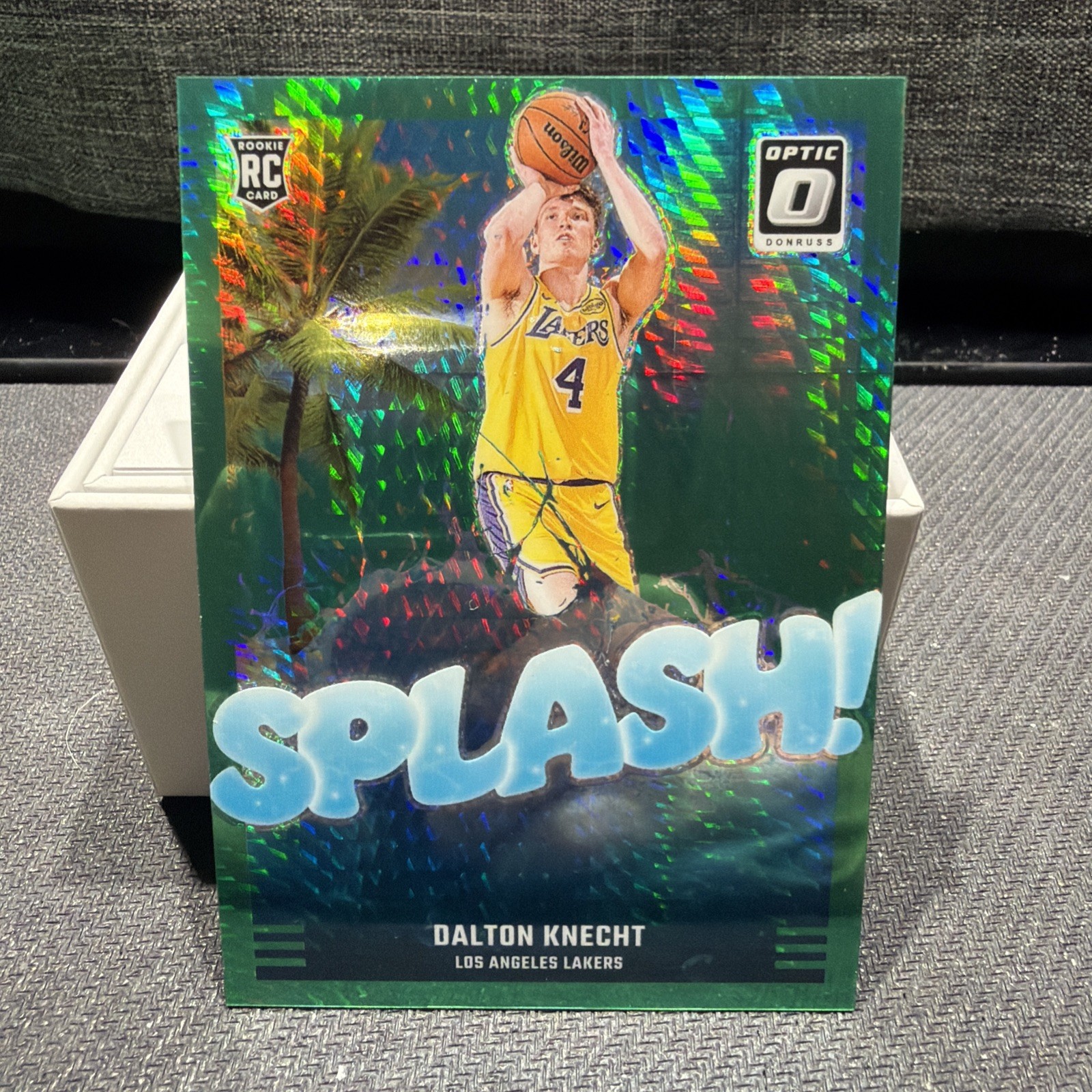 2024-25 Panini Donruss Optic - Splash! Green Hyper Prizm #12 Dalton Knecht /249