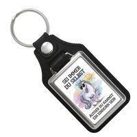 Einhorn Mit Sonnenbrille SchlüSselanhäNger Mit Kunstleder-AnhäNger Sei Ein