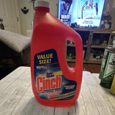 Spic and Span Cinch Streak Free Glass Kitchen Bath Cleaner Refill 64 fl oz