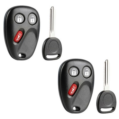 2 Replacement For 2005 2006 2007 Saab 9-7 9-7x Key + Fob Remote