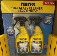 Rain-X 2in1 Glass Cleaner & Rain Repellent 500ml x2 Car Windscreen Spray