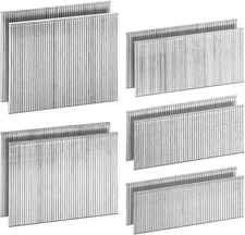 meite 16 Gauge Finish Nails Assorted 5 Size Galvanized Straight Nail 2500 Counts