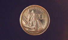 1981 Belgium 20 Francs Bronze Coin- Very Fine