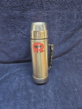 Vintage Uno-Vac Unbreakable Stainless Steel Thermos Made in USA 40 oz.