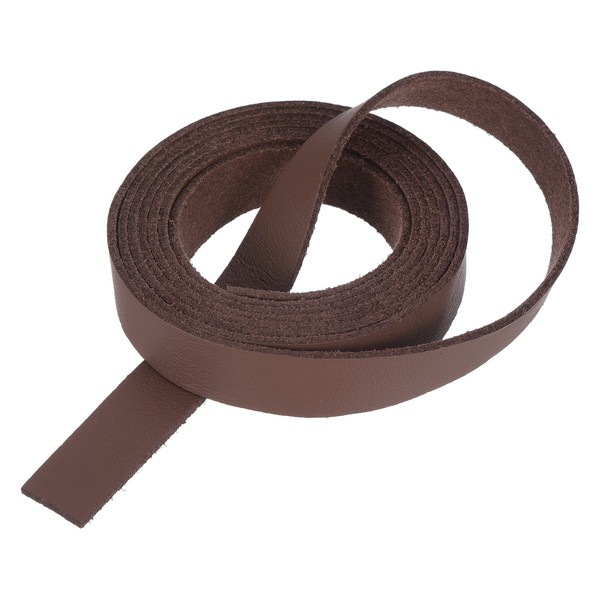 "Lederriemen Streifen GüRtel 1,2 Cm (0,5\" Breite) 100 Cm (40\" LäNge) Braun"-image