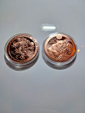 1oz Copper coin/Round Year of The Dragon Coin + year of the tiger