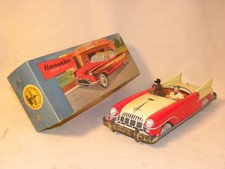 JOUET ANCIEN TOLE JOUSTRA VOITURE LIMOUSINE GRAND LUXE CABRIOLET NEUVE