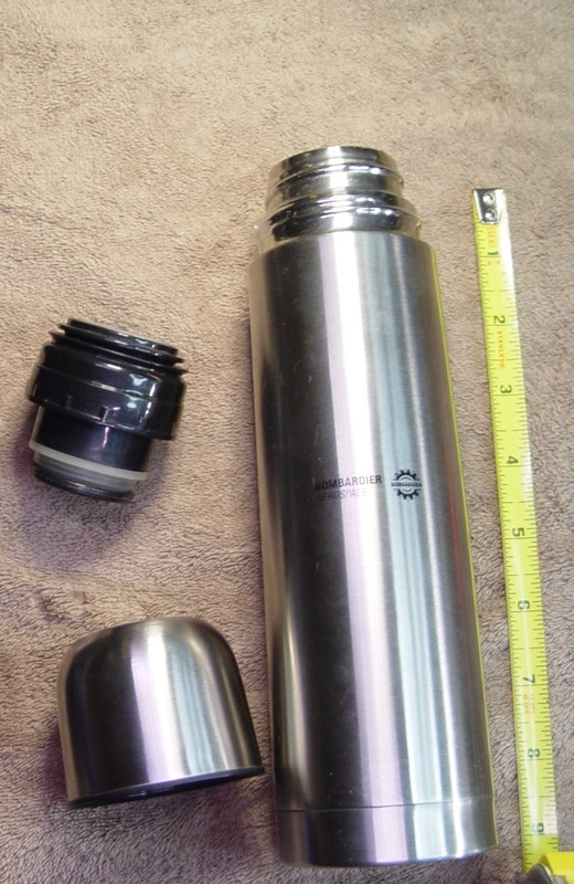 Bombardier Aerospace logo thermos stainless steel  jug Swag One on a kind OBO