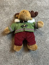 Dan Dee 16  Christmas MOOSE in Hoodie Toggles Fur Trim Corduroy Pants