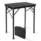 Small Metal Folding Table, Picnic Camping Side Table for Outdoor Garden Patio